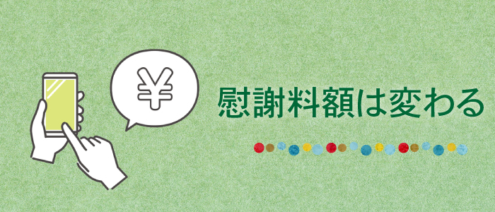 3つの算定基準の違いによって慰謝料額は変わる