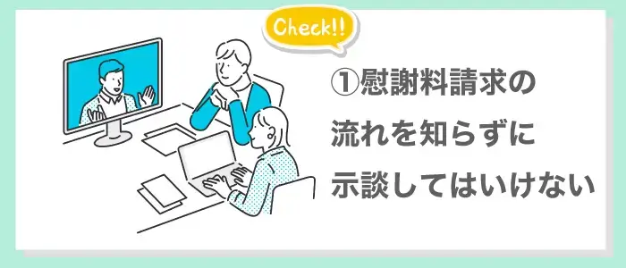 慰謝料請求の流れを知らずに示談してはいけない