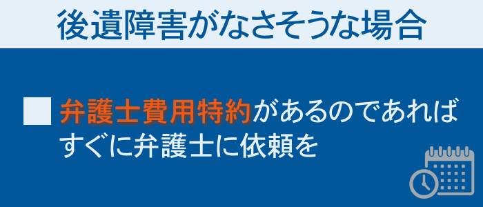 後遺障害がなさそうな場合