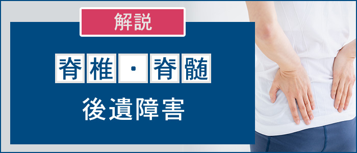 脊椎・脊髄の後遺障害