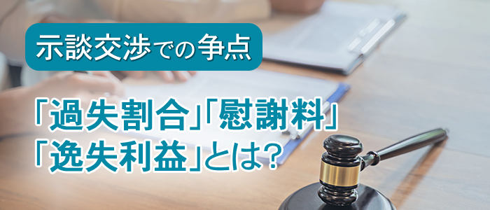 示談交渉で争点になるポイント