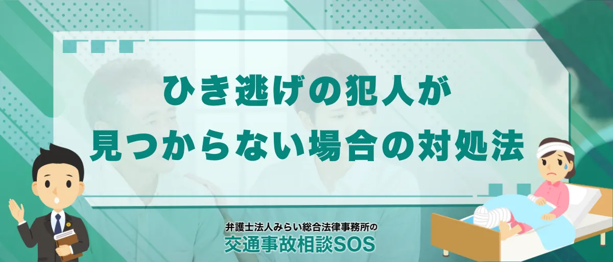 ひき逃げの犯人が見つからない場合はどうする?保障を受ける方法と対処法 1 ひき逃げの犯人が見つからない場合の対処法